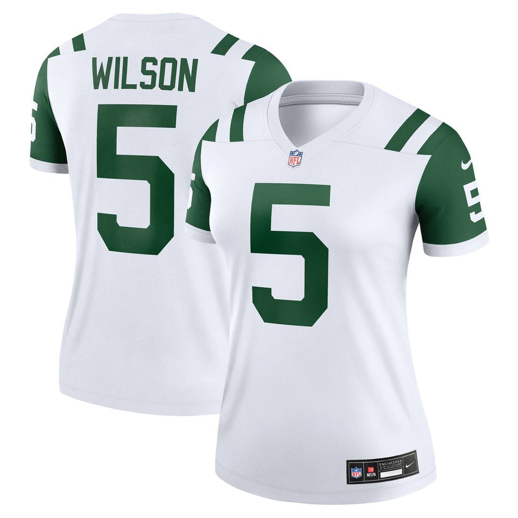 Garrett Wilson New York Jets Nike Women's Alternate Legend Player Performance Top - Classic Alternate White