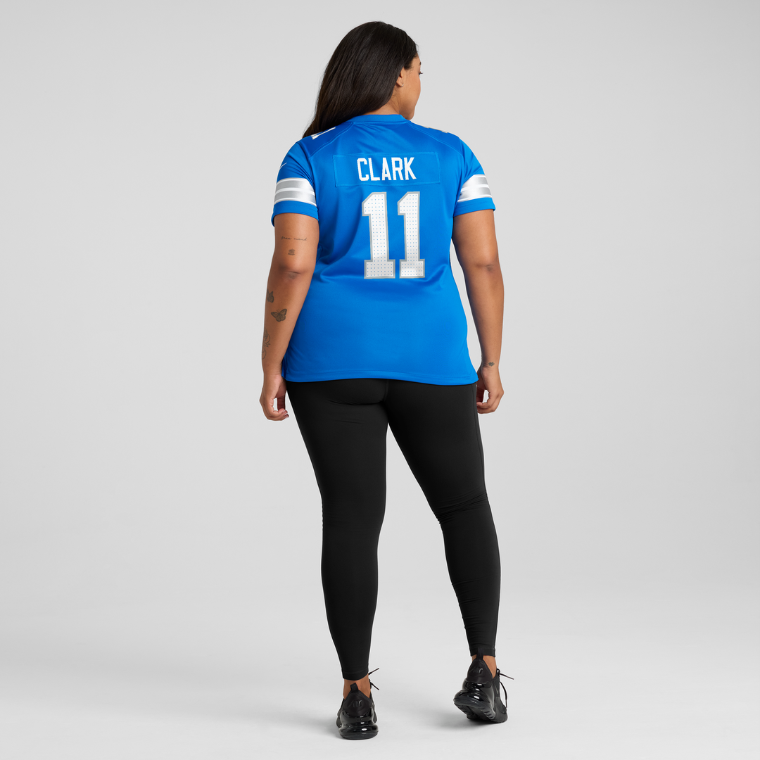 Damone Clark Detroit Lions Nike Women's Team Game Jersey -  Blue