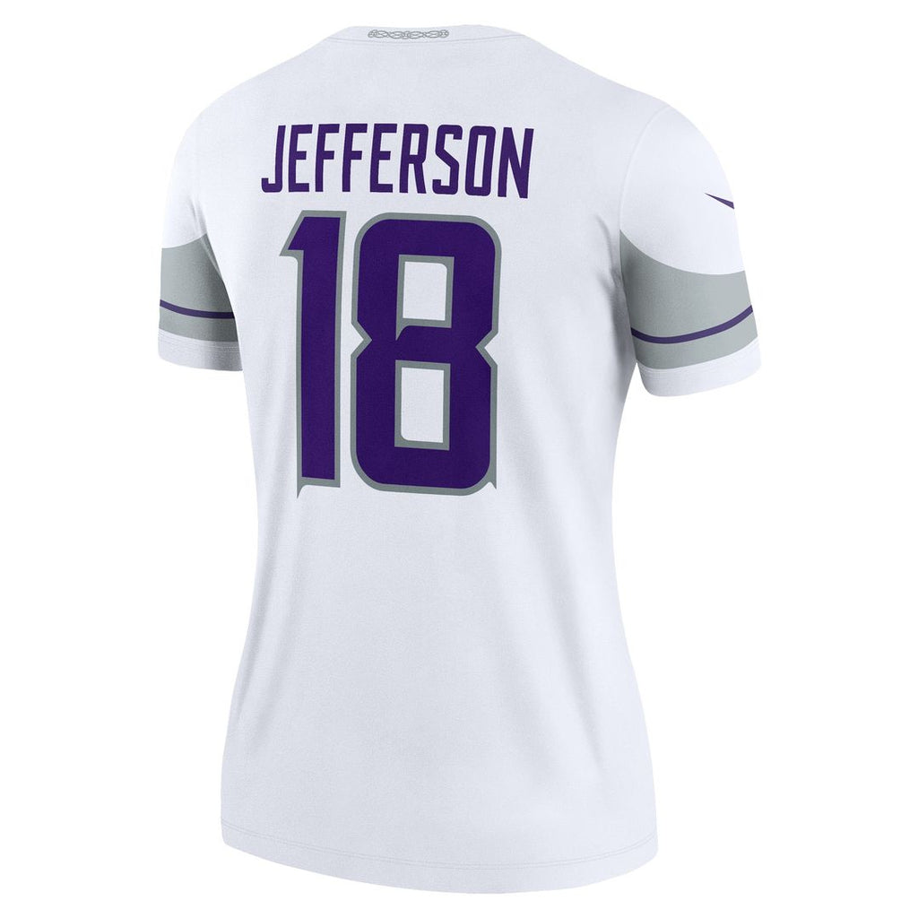 Justin Jefferson Minnesota Vikings Nike Women's Alternate Legend Player Performance Top -  Purple