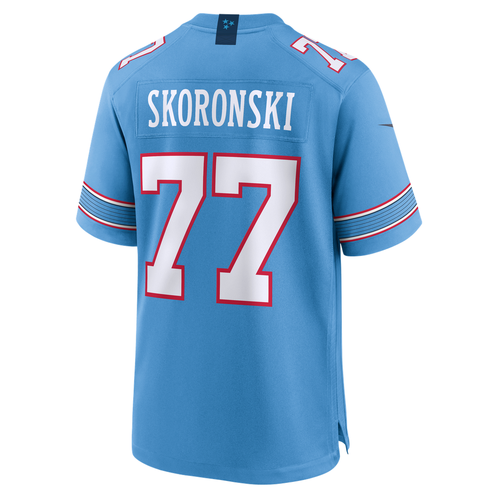 Peter Skoronski Tennessee Titans Nike Game Jersey - Light Blue