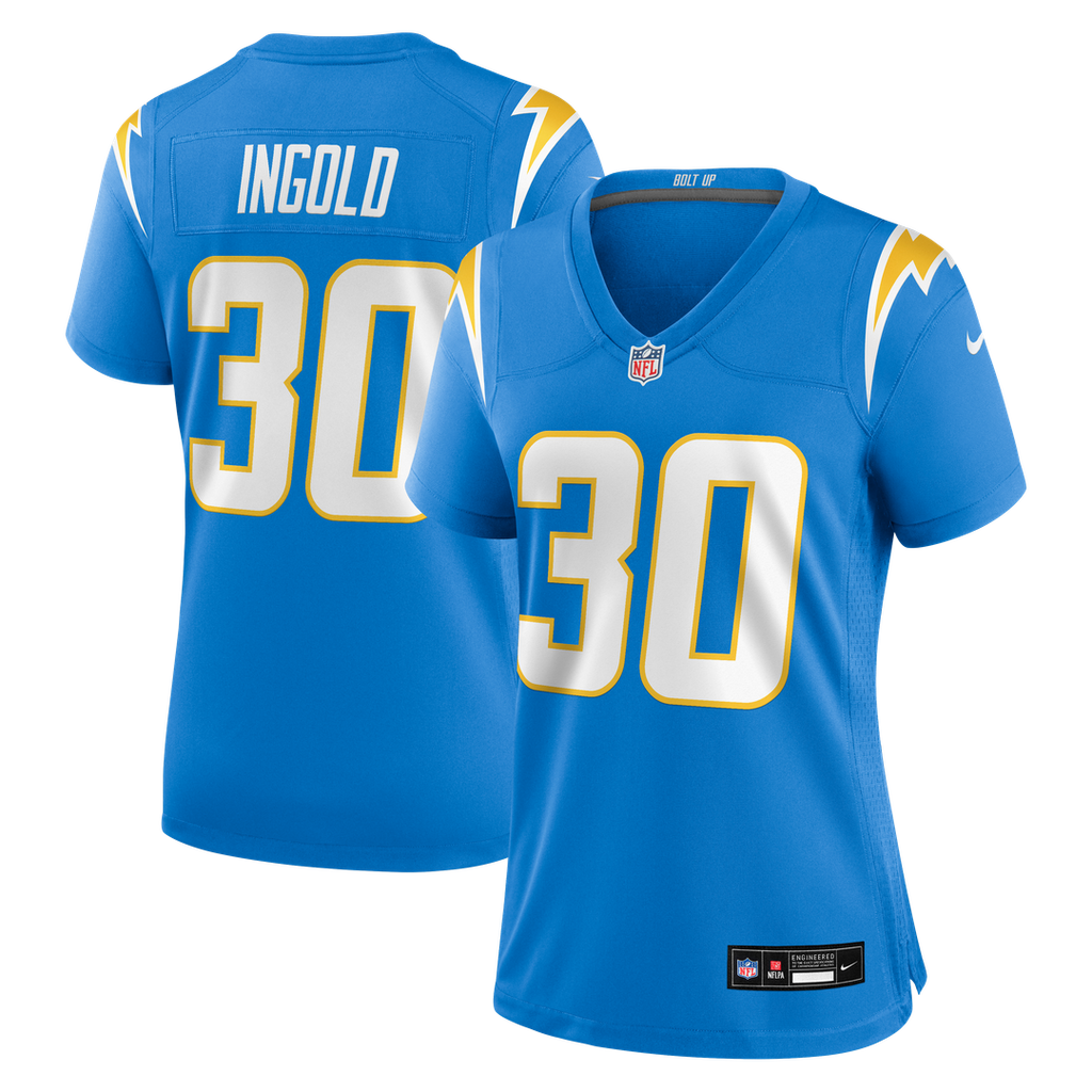 Alec Ingold Los Angeles Chargers Nike Women's Team Game Jersey -  Powder Blue