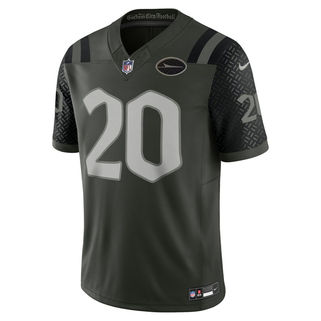 Breece Hall New York Jets Nike 2025 Rivalries Collection Stitched Limited Jersey - Gotham Green