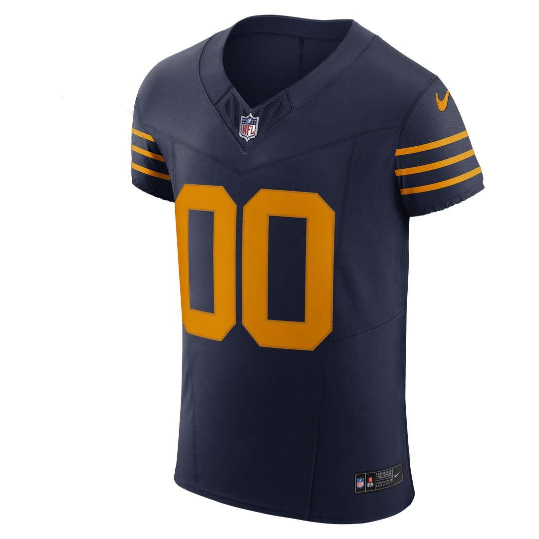 Green Bay Packers Nike Alternate Vapor F.U.S.E. Elite Custom Jersey - Navy