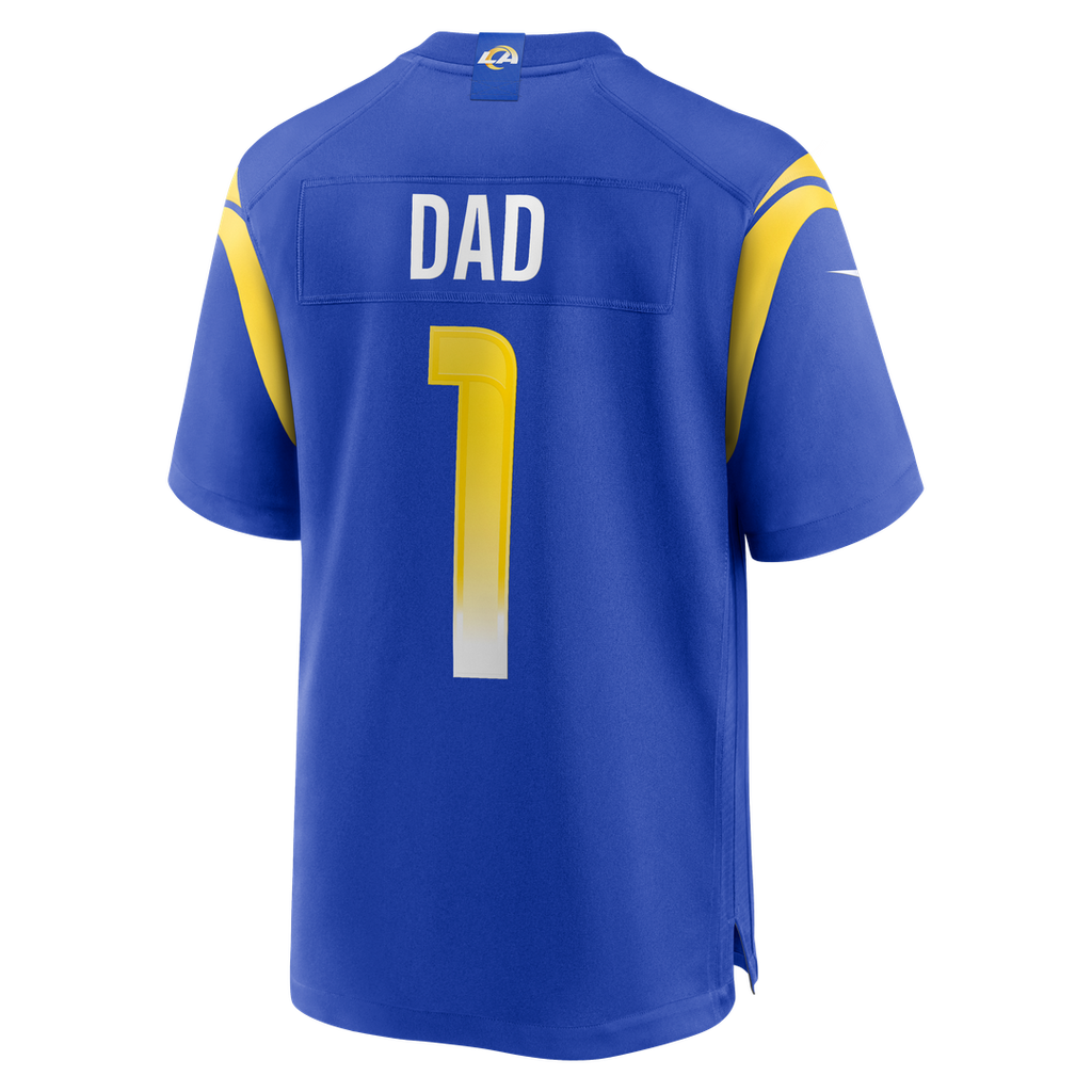 Number 1 Dad Los Angeles Rams Nike Game Jersey - Royal