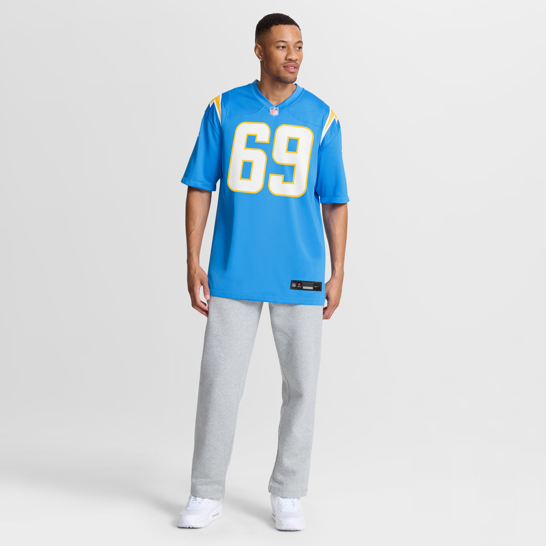 Josh Fuga Los Angeles Chargers Nike Team Game Jersey -  Powder Blue