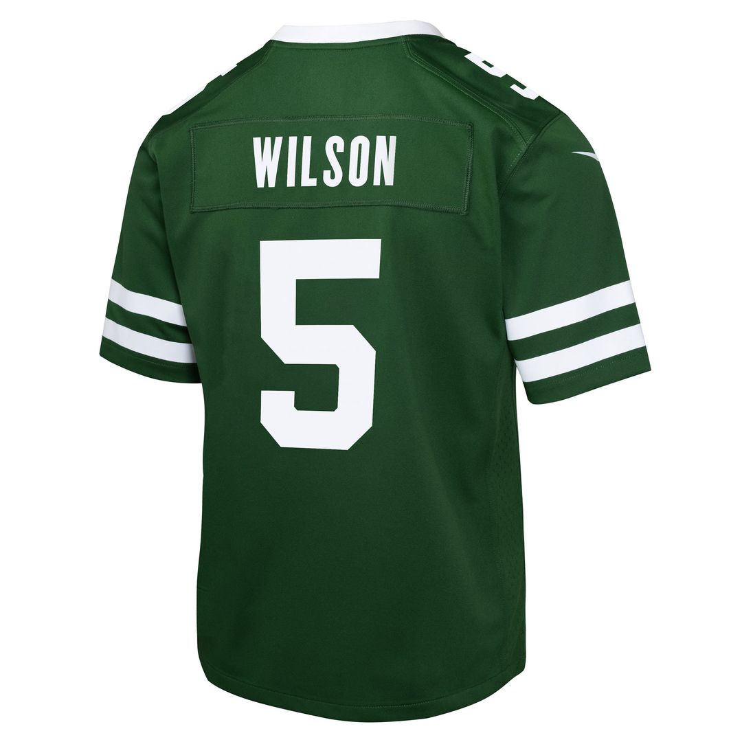 Garrett Wilson New York Jets Nike Youth Game Jersey - White