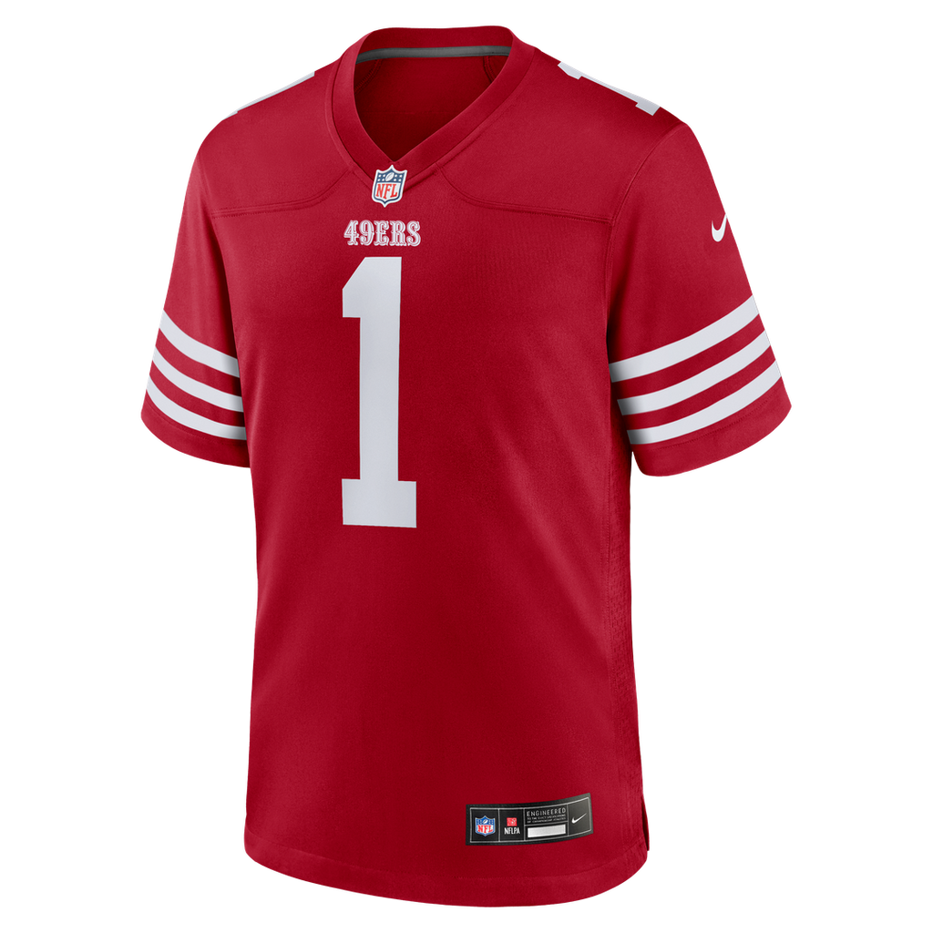 Number 1 Groom San Francisco 49ers Nike Game Jersey - Scarlet