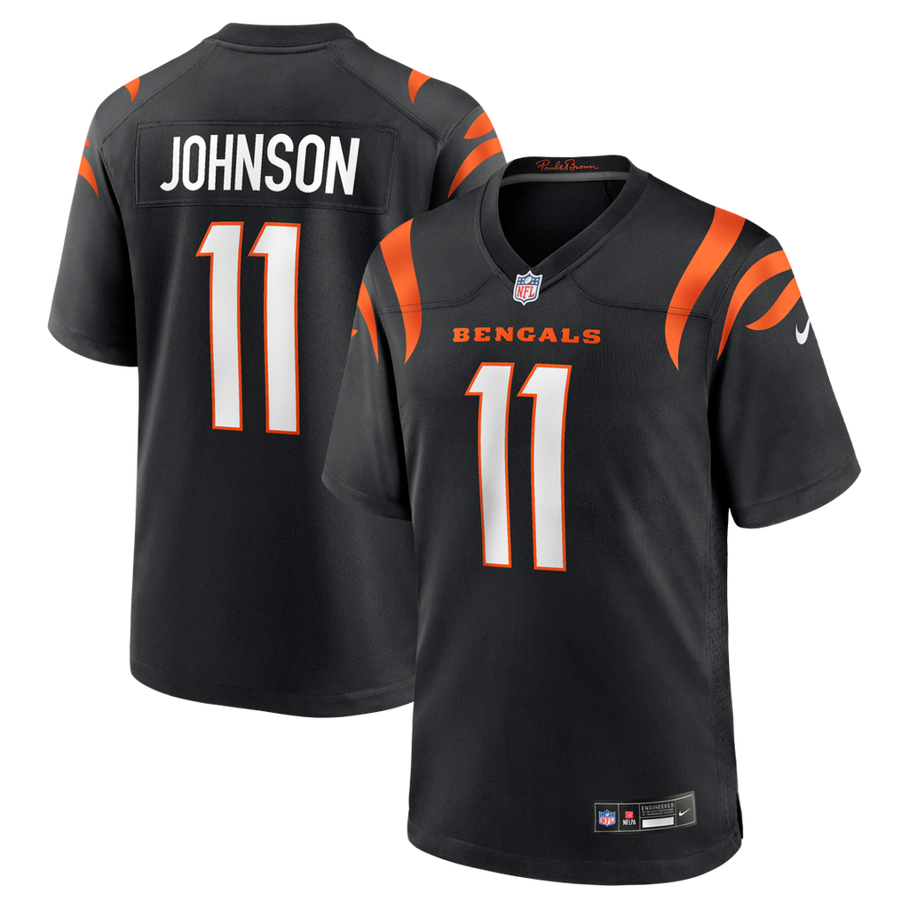 Josh Johnson Cincinnati Bengals Nike Team Game Jersey -  Black
