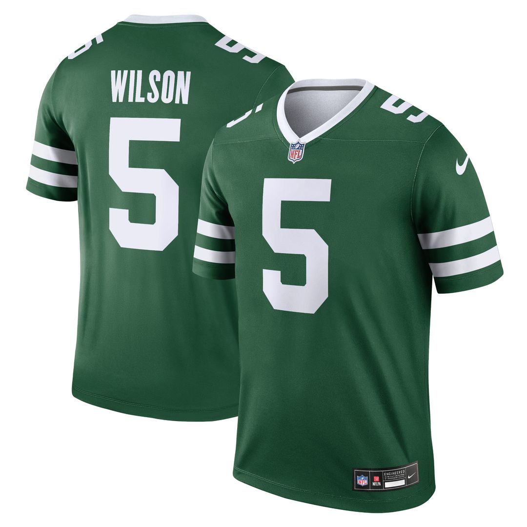 Garrett Wilson New York Jets Nike Legend Player Performance Top - Black