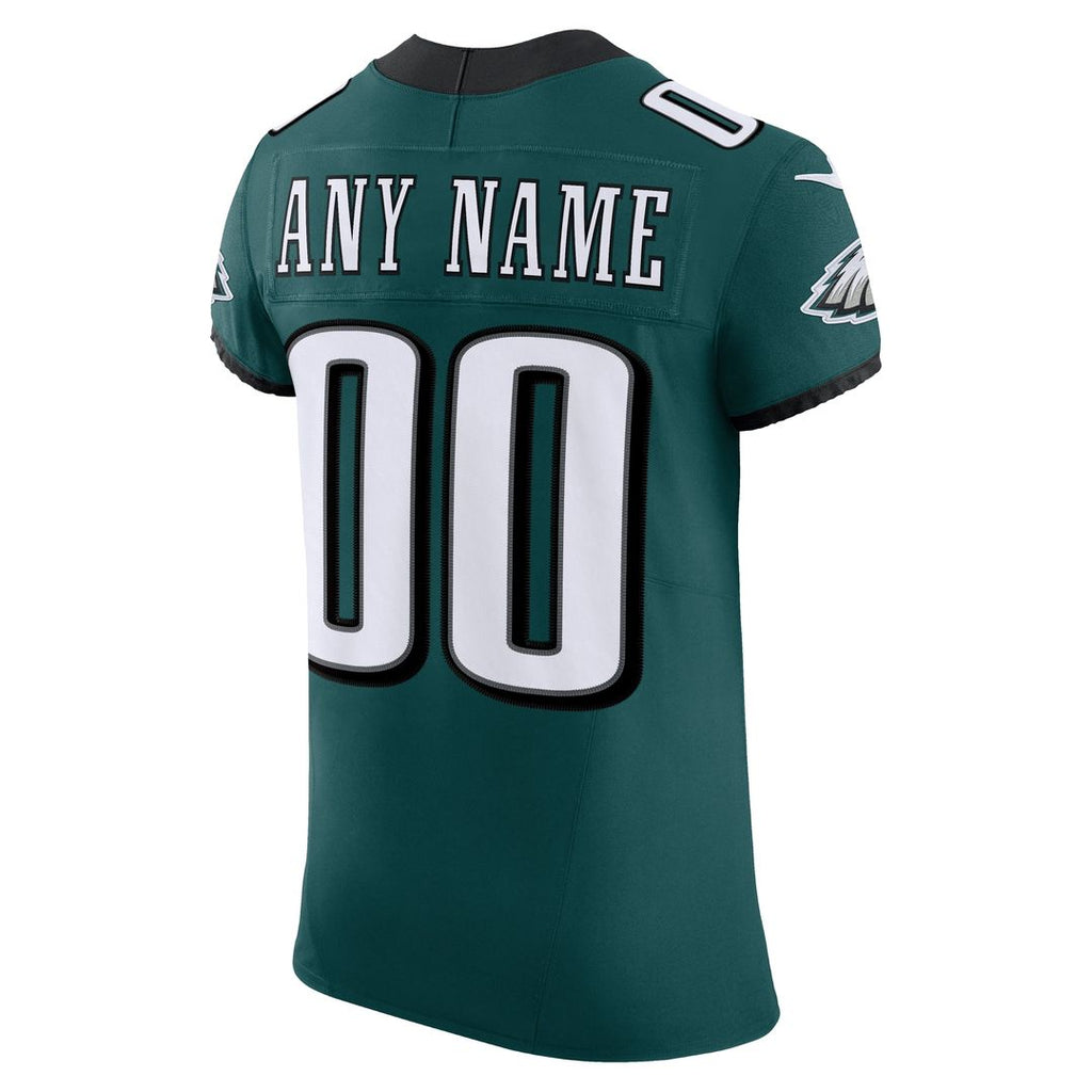 Philadelphia Eagles Nike Team Vapor F.U.S.E. Elite Custom Jersey - Midnight Green