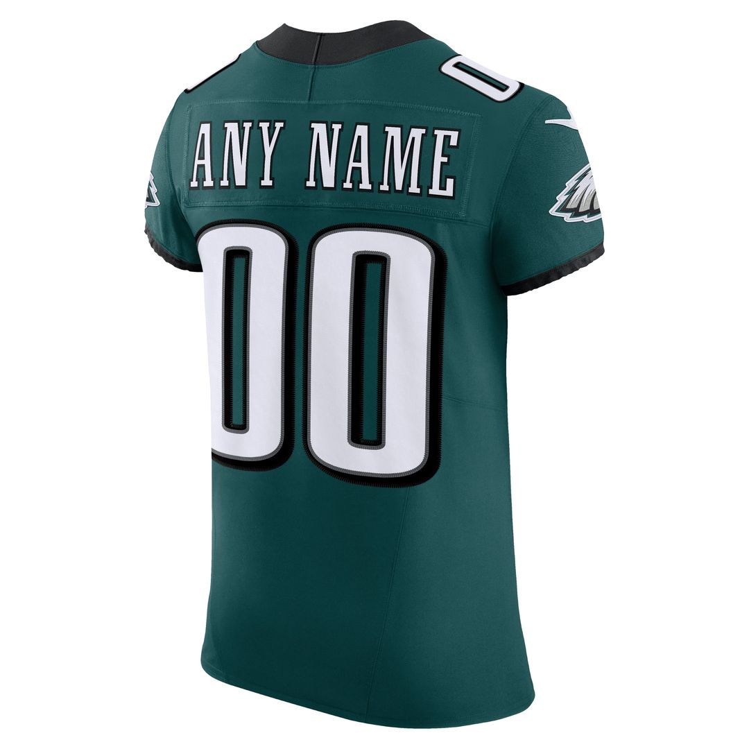 Philadelphia Eagles Nike Team Vapor F.U.S.E. Elite Custom Jersey - Midnight Green