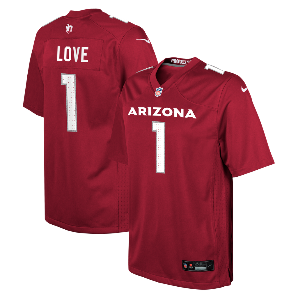 Jeremiyah Love Arizona Cardinals Nike Youth Team Game Jersey - Cardinal