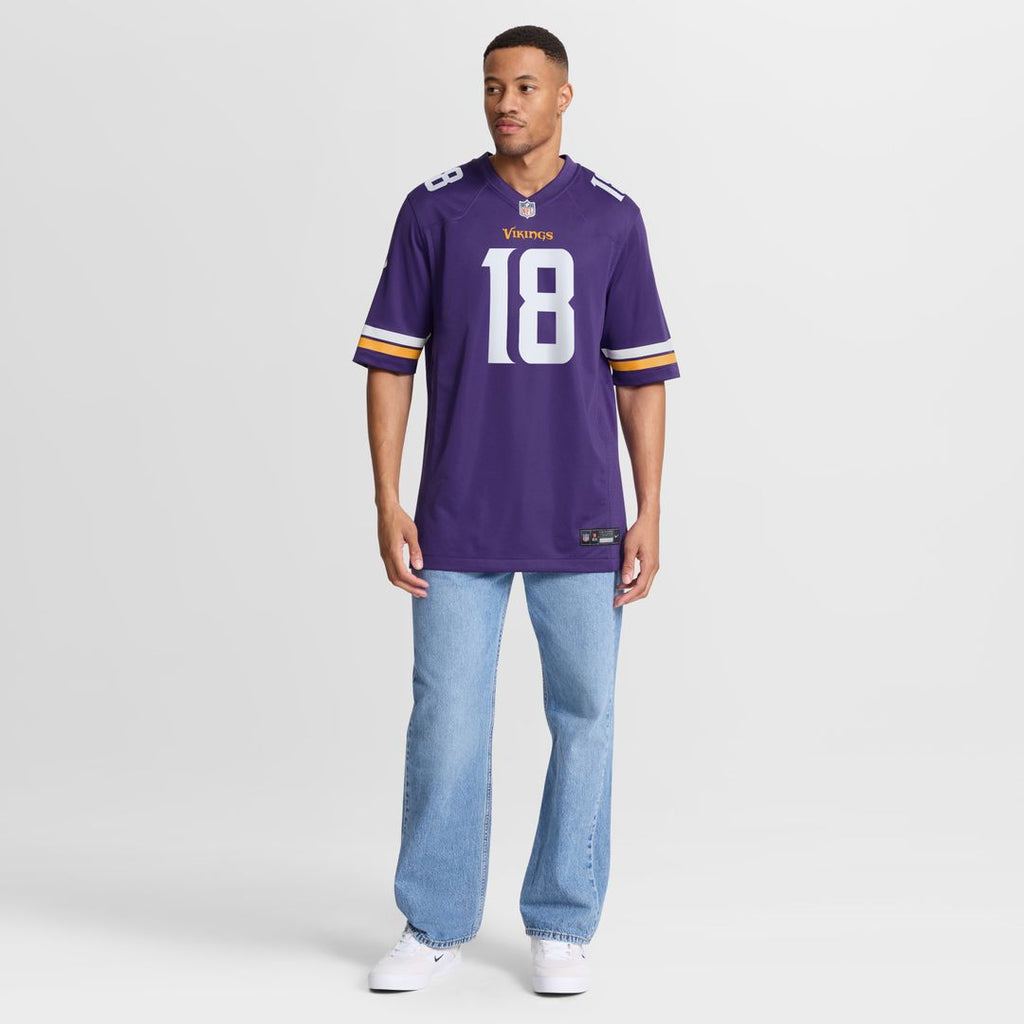 Justin Jefferson Minnesota Vikings Nike Player Game Jersey - Purple