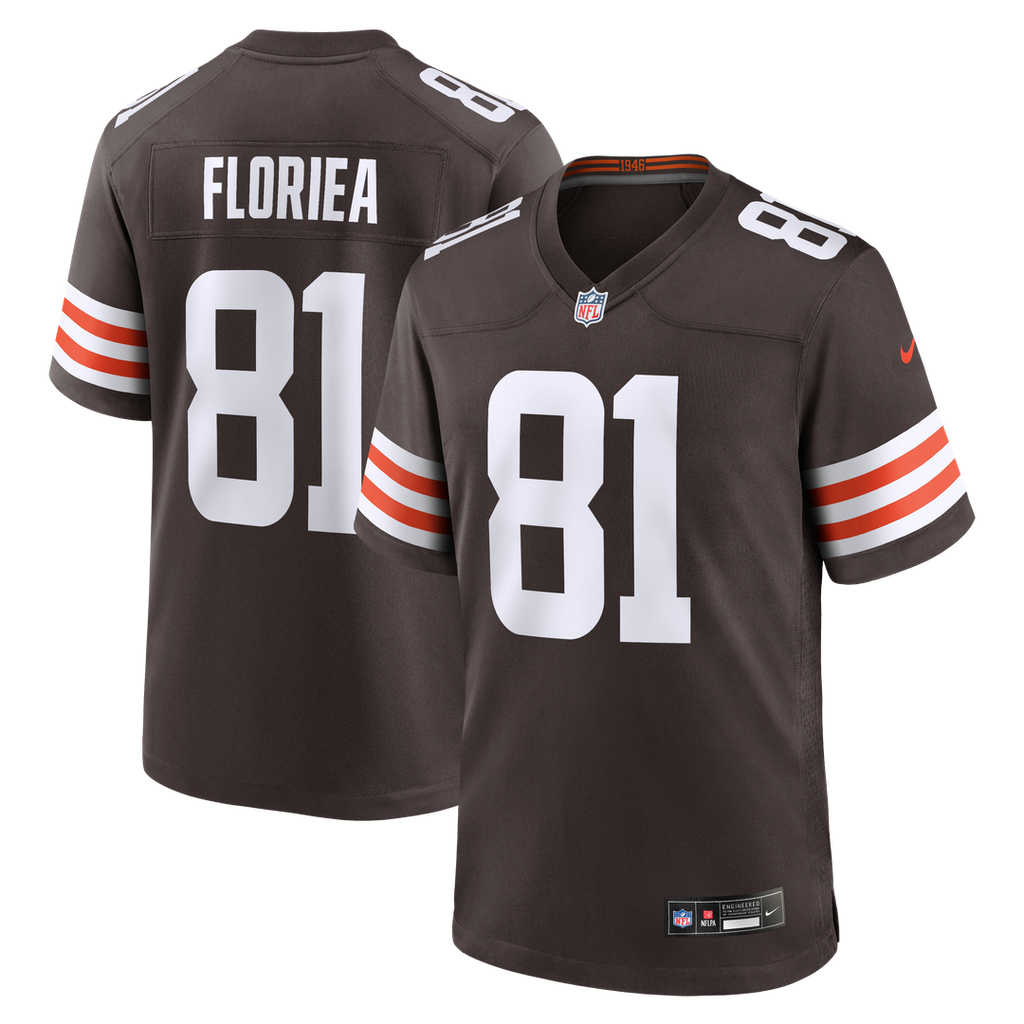 Luke Floriea Cleveland Browns Nike Team Game Jersey -  Brown