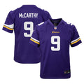 J.J. McCarthy Minnesota Vikings Nike Youth Game Jersey - Purple