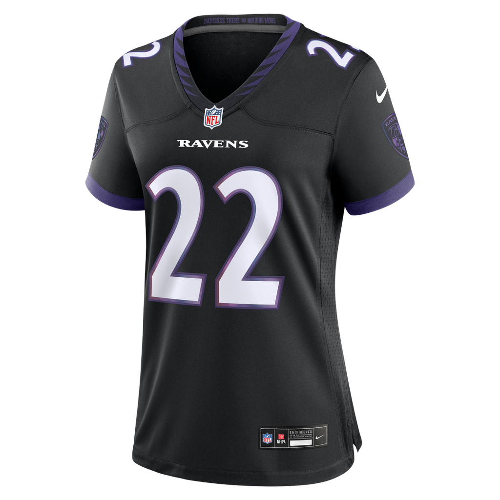 Derrick Henry Baltimore Ravens Nike Women's Alternate Game Jersey - Black