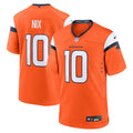 Bo Nix Denver Broncos Nike Youth Game Jersey - Orange