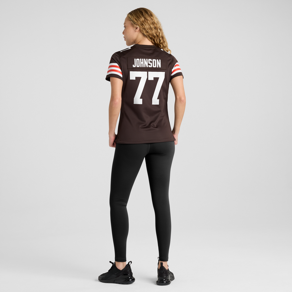 Zion Johnson Cleveland Browns Nike Women's Team Game Jersey -  Brown