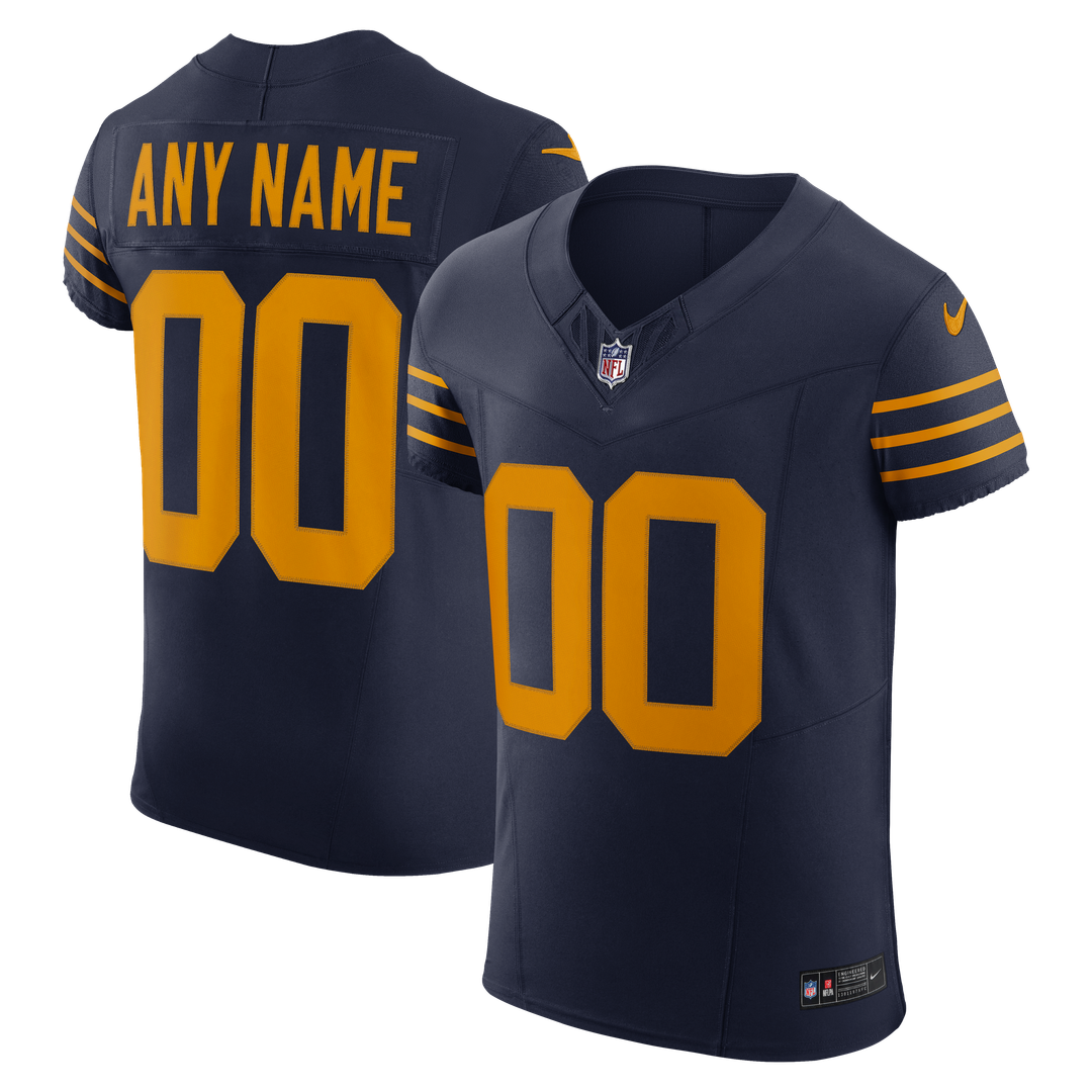 Green Bay Packers Nike Alternate Vapor F.U.S.E. Elite Custom Jersey - Navy