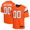Denver Broncos Nike Youth Team Custom Game Jersey - Orange