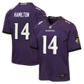 Kyle Hamilton Baltimore Ravens Nike Youth Team Game Jersey - Purple