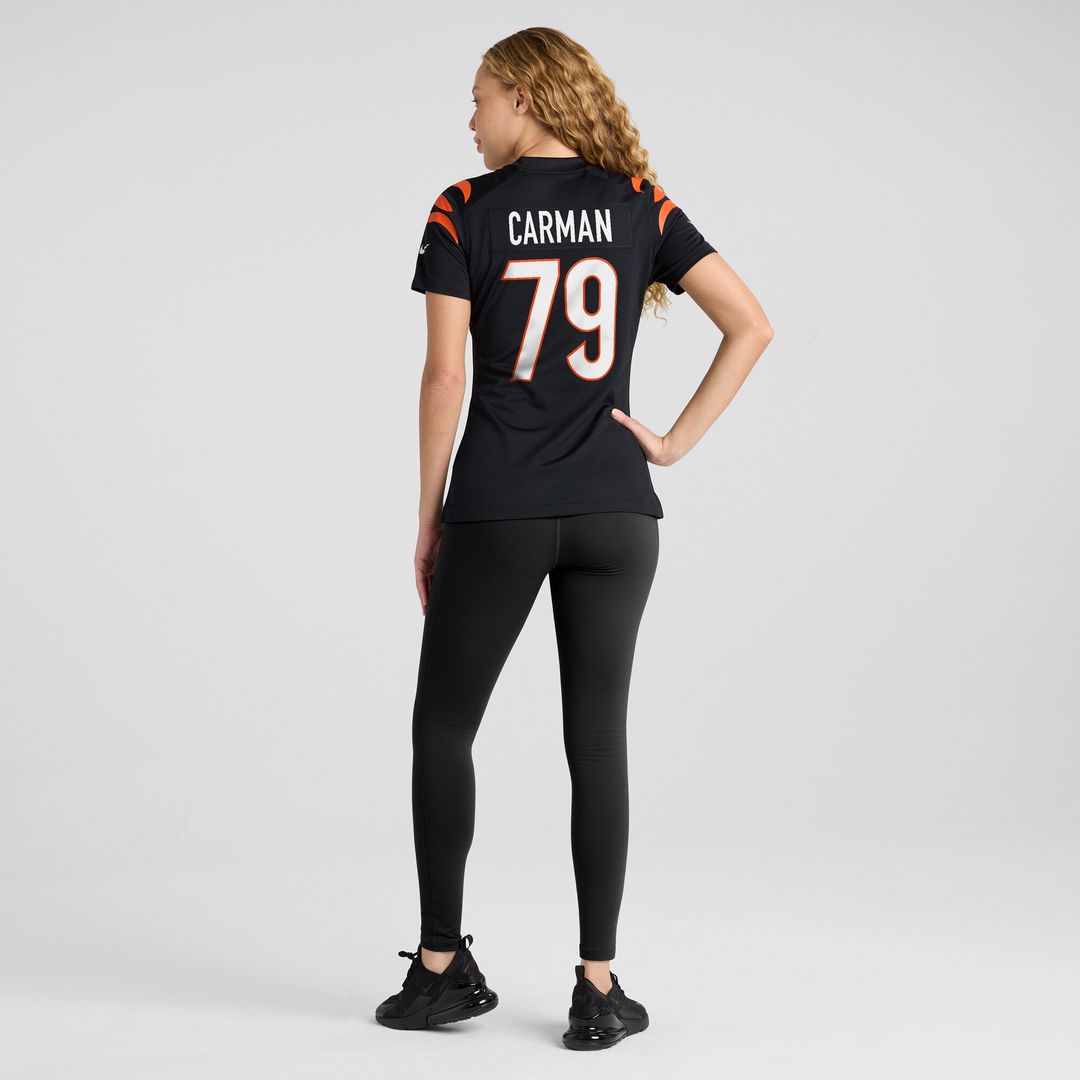 Jackson Carman Cincinnati Bengals Nike Women's Game Jersey - Black