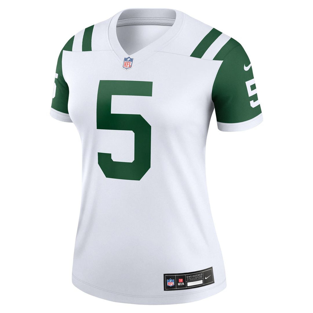 Garrett Wilson New York Jets Nike Women's Alternate Legend Player Performance Top - Legacy Black