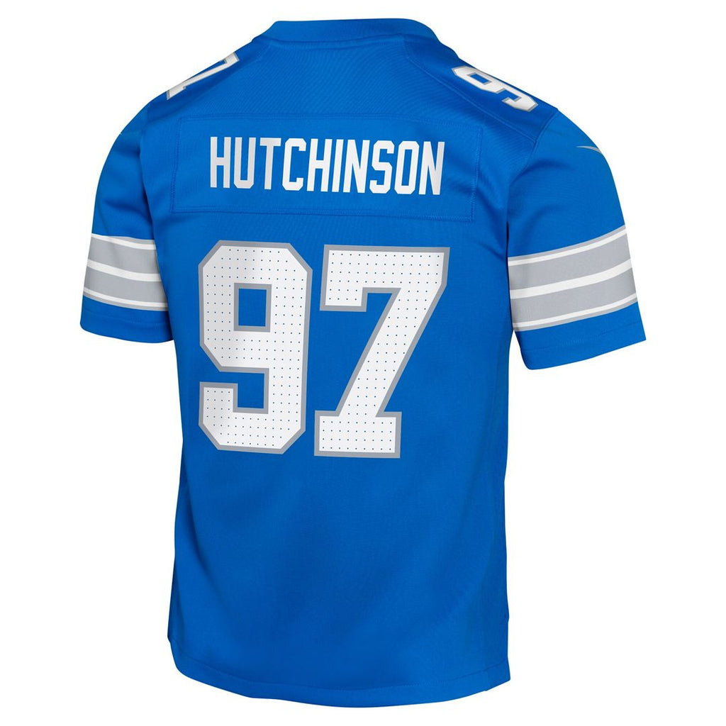 Aidan Hutchinson Detroit Lions Nike Youth Game Jersey - Blue