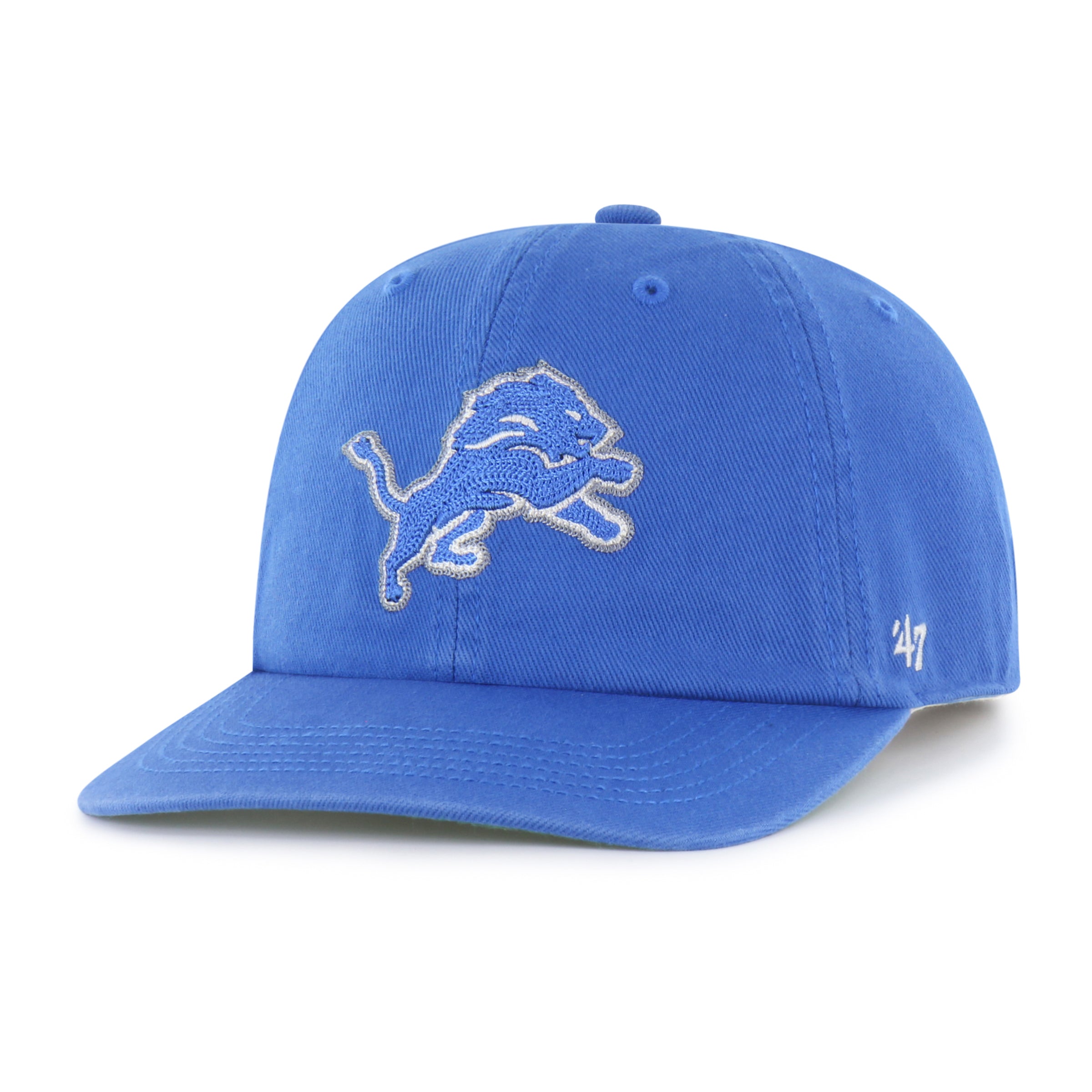 DETROIT LIONS CHAIN SIDE STITCH '47 CLEAN UP FLAT BRIM