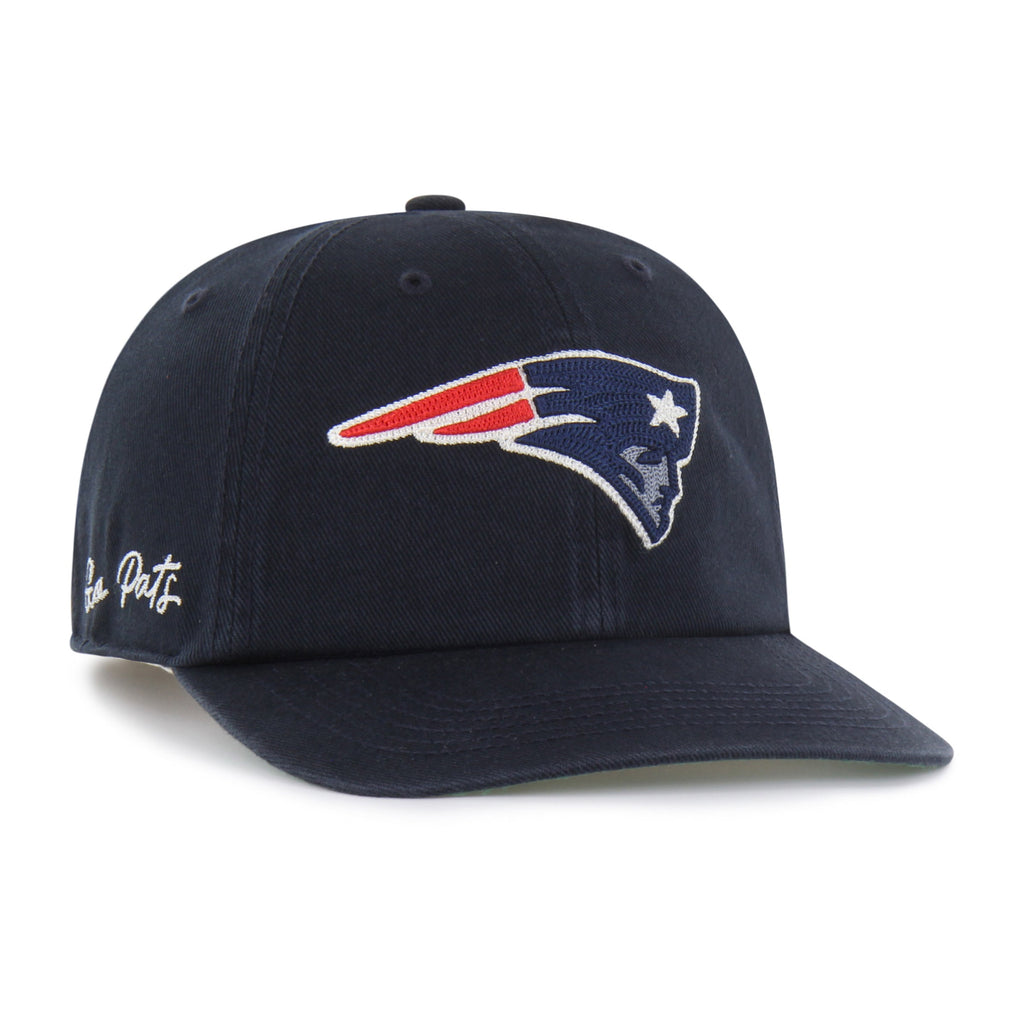 NEW ENGLAND PATRIOTS CHAIN SIDE STITCH '47 CLEAN UP FLAT BRIM