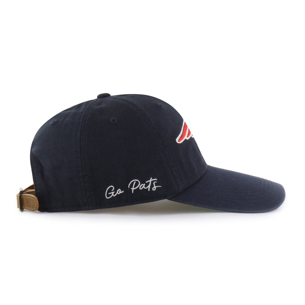 NEW ENGLAND PATRIOTS CHAIN SIDE STITCH '47 CLEAN UP LONG VISOR