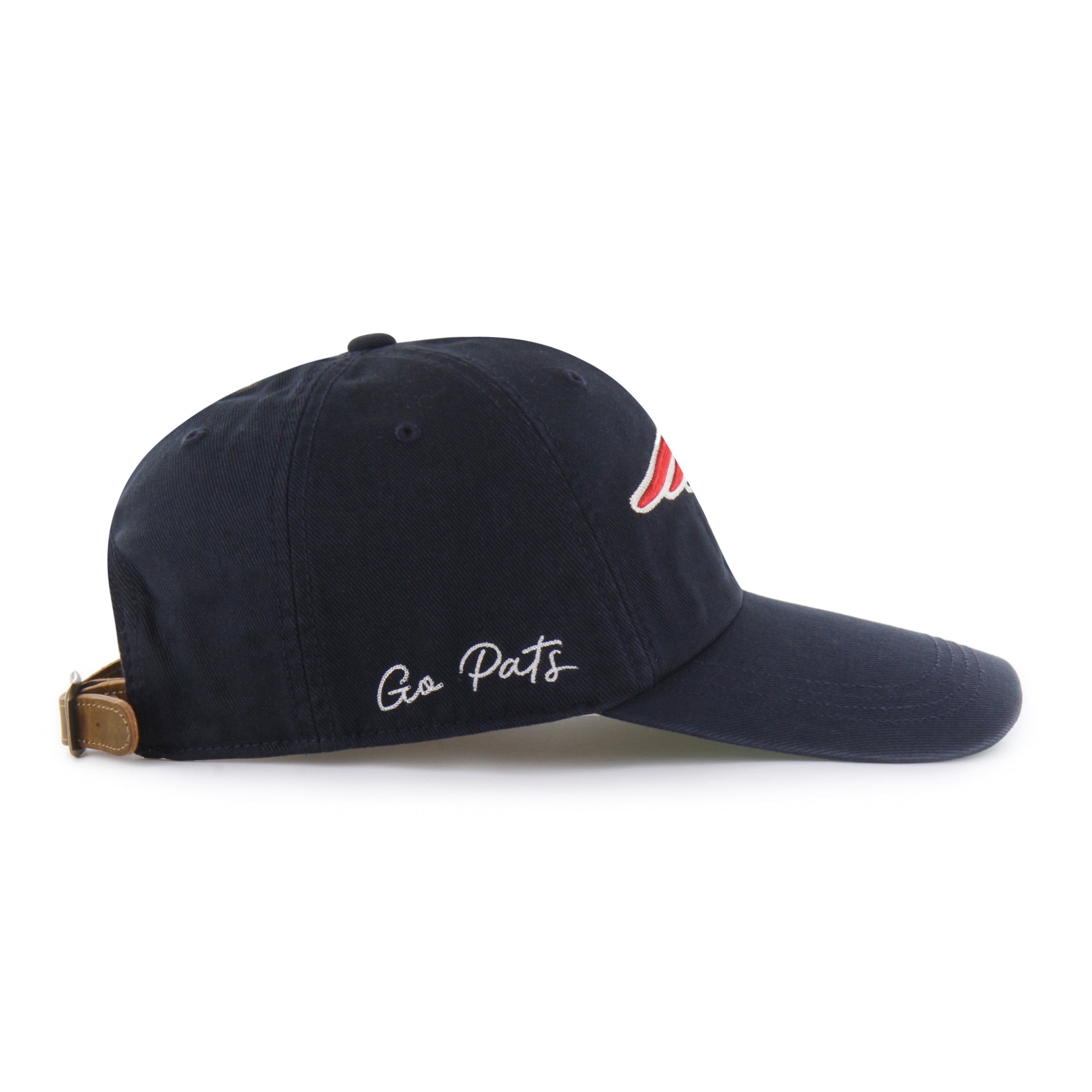 NEW ENGLAND PATRIOTS CHAIN SIDE STITCH '47 CLEAN UP LONG VISOR