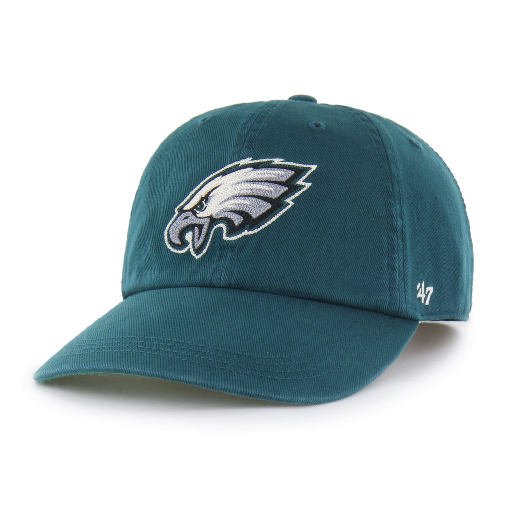 PHILADELPHIA EAGLES CHAIN SIDE STITCH '47 CLEAN UP LONG VISOR