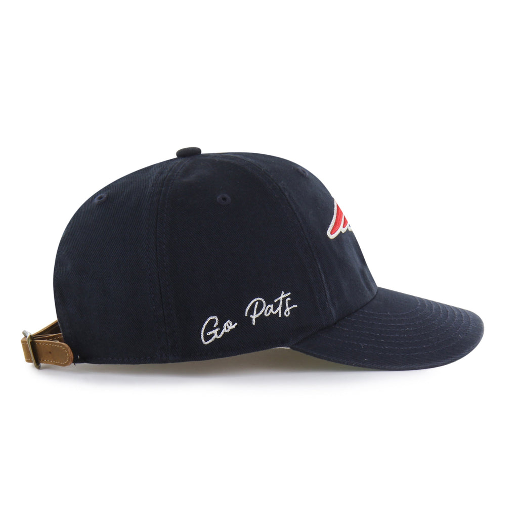 NEW ENGLAND PATRIOTS CHAIN SIDE STITCH '47 CLEAN UP ROUND VISOR