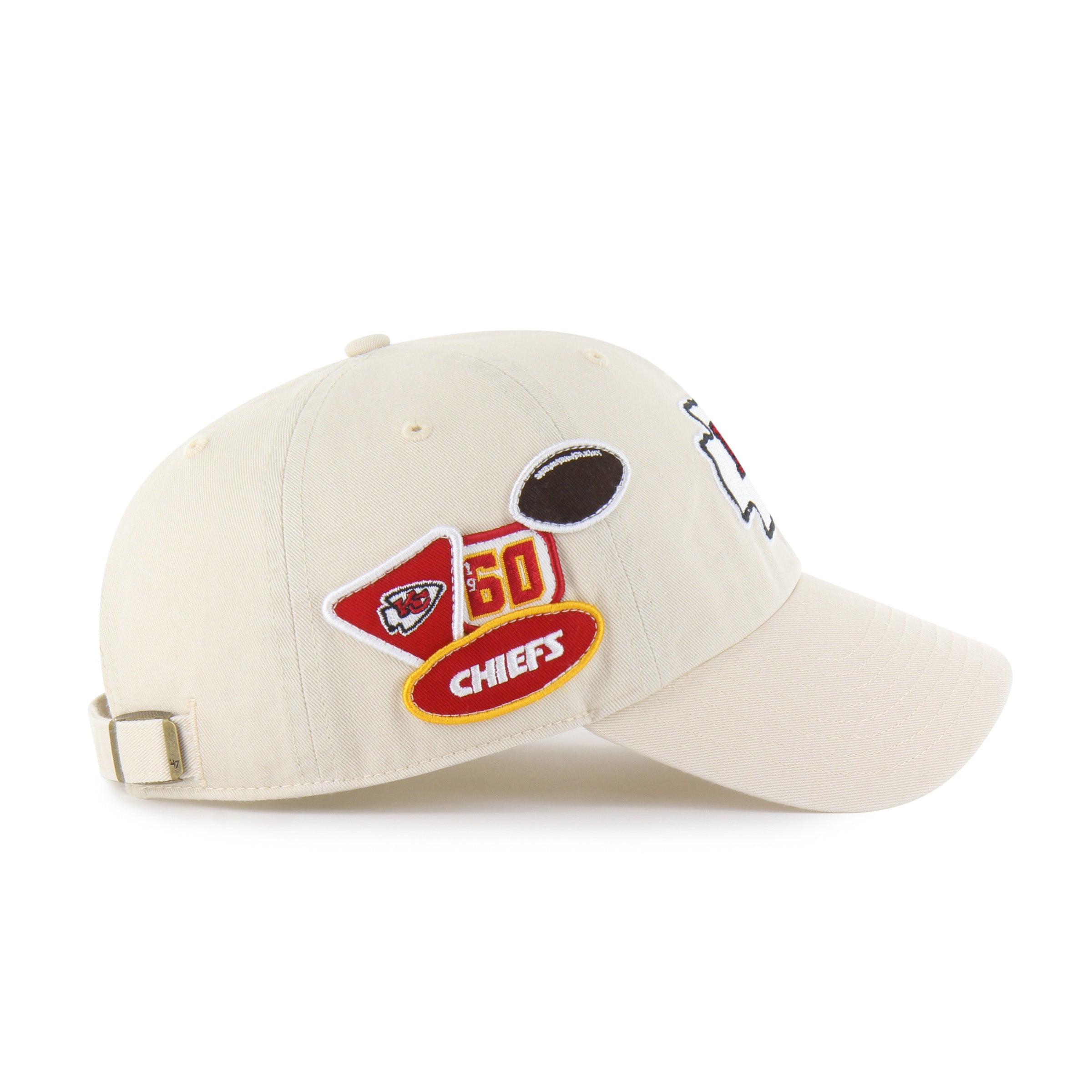 KANSAS CITY CHIEFS BADGES '47 CLEAN UP