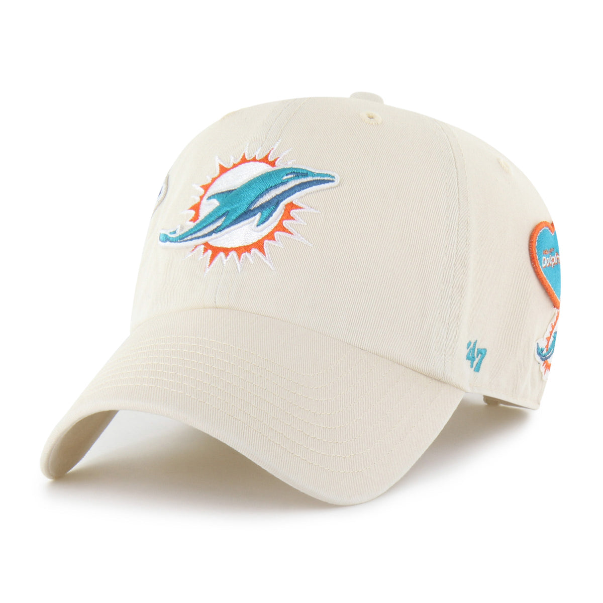 MIAMI DOLPHINS BADGES '47 CLEAN UP