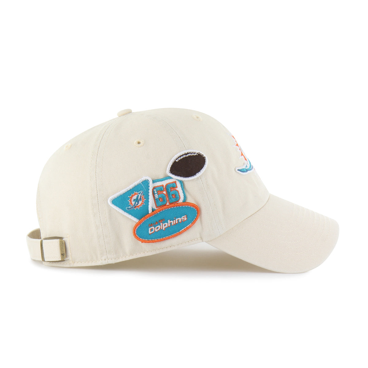 MIAMI DOLPHINS BADGES '47 CLEAN UP