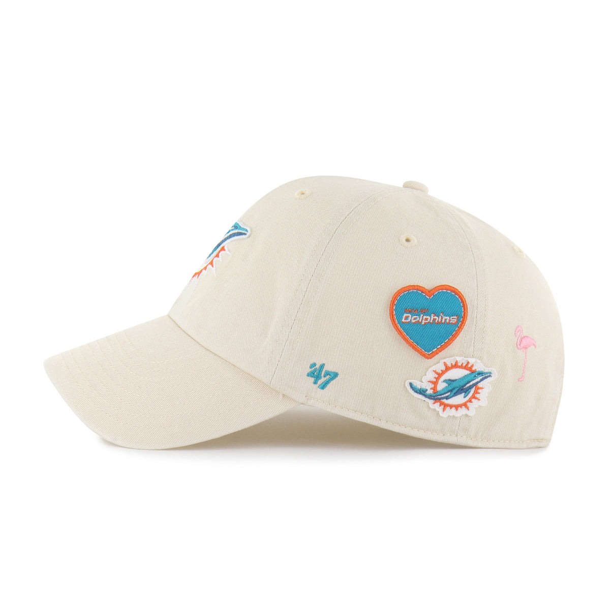 MIAMI DOLPHINS BADGES '47 CLEAN UP
