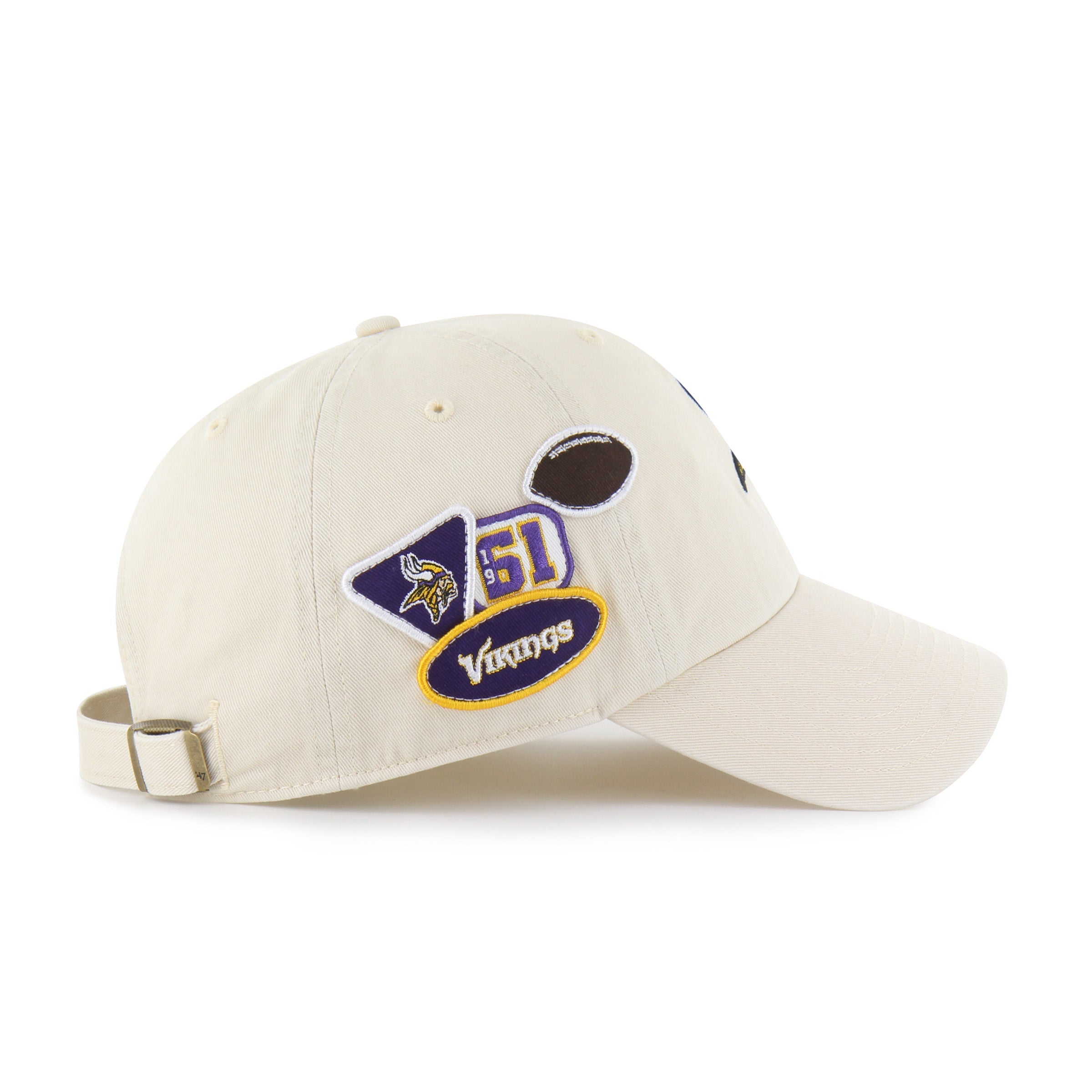 MINNESOTA VIKINGS BADGES '47 CLEAN UP
