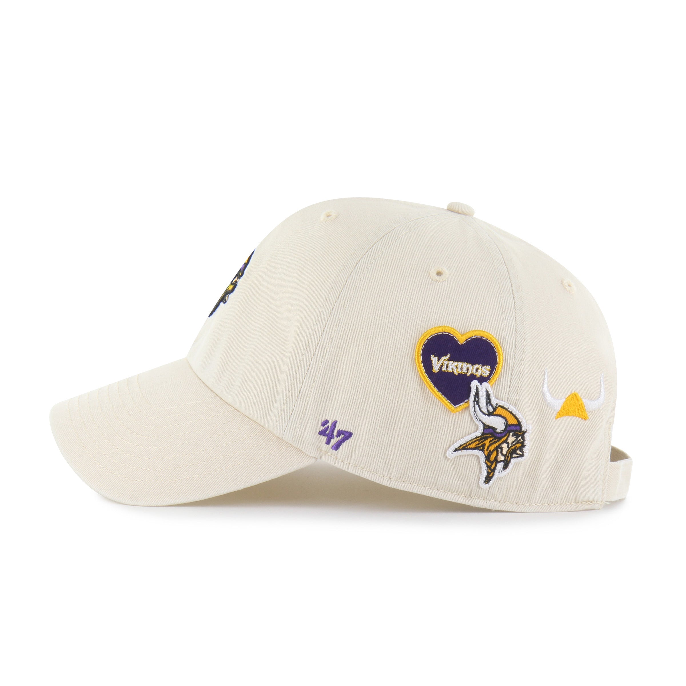 MINNESOTA VIKINGS BADGES '47 CLEAN UP