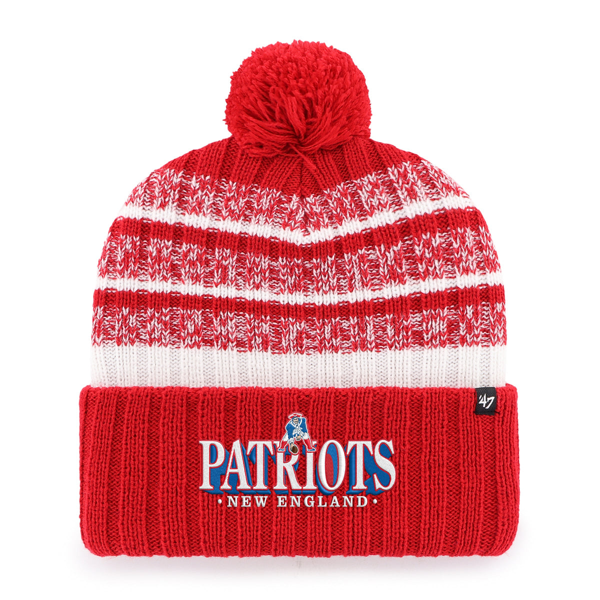 NEW ENGLAND PATRIOTS HISTORIC GRAPHIC TAVERN '47 CUFF KNIT
