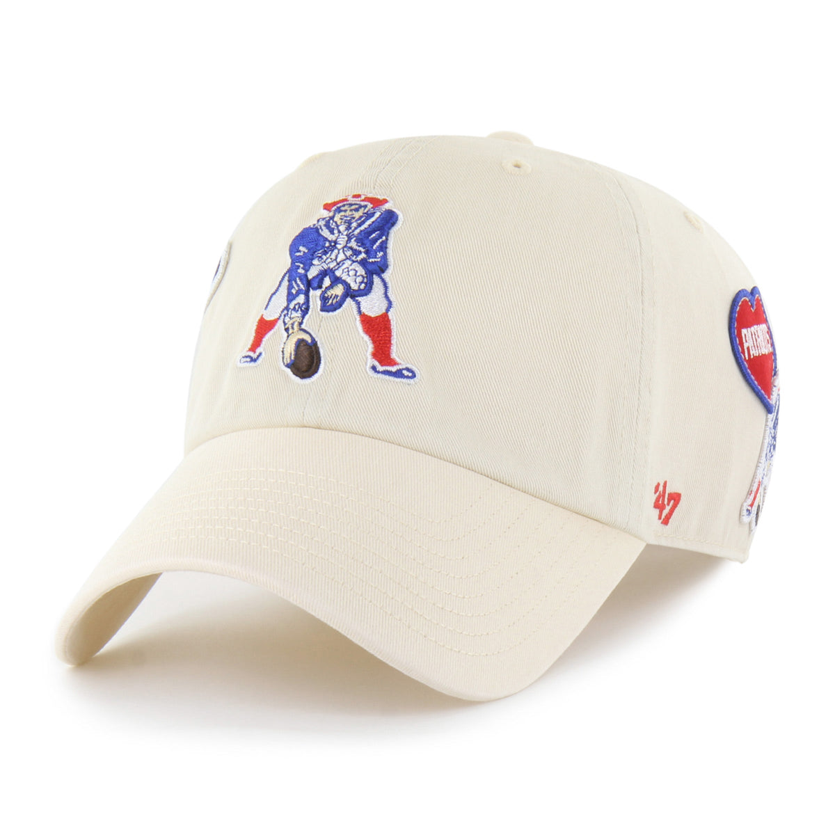 NEW ENGLAND PATRIOTS HISTORIC BADGES '47 CLEAN UP