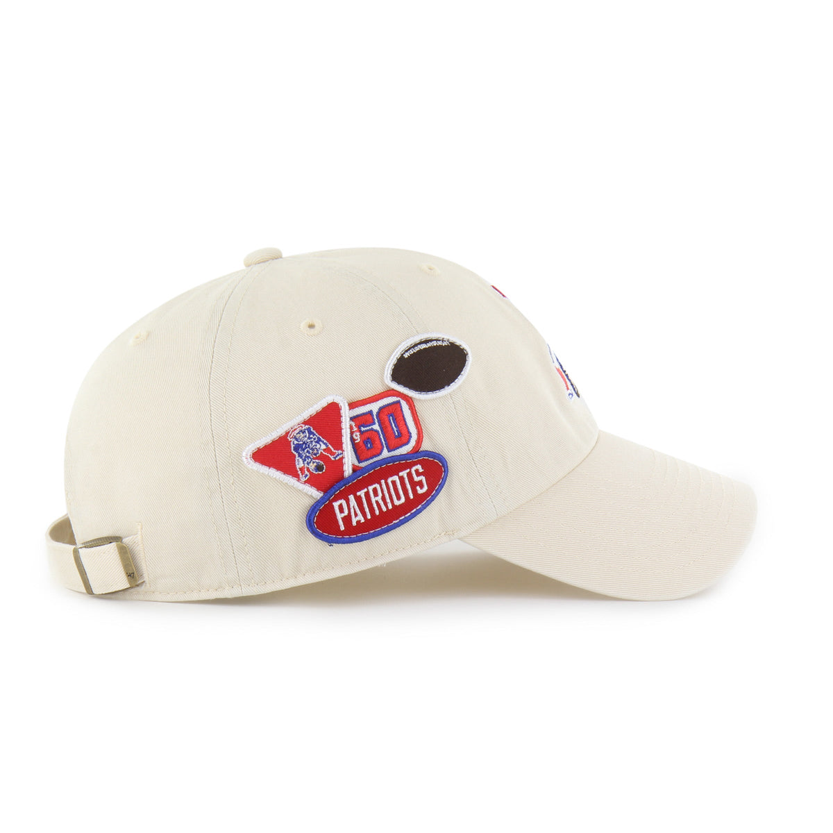 NEW ENGLAND PATRIOTS HISTORIC BADGES '47 CLEAN UP