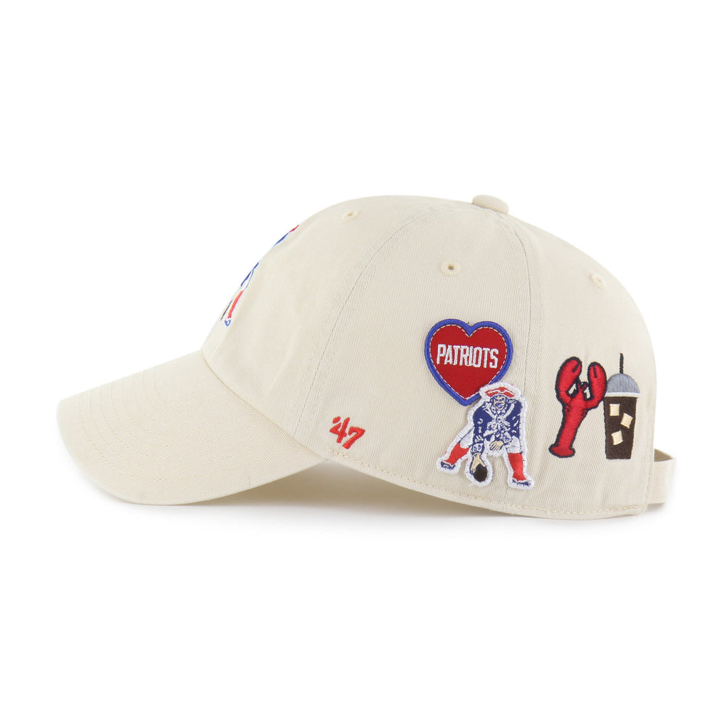 NEW ENGLAND PATRIOTS HISTORIC BADGES '47 CLEAN UP