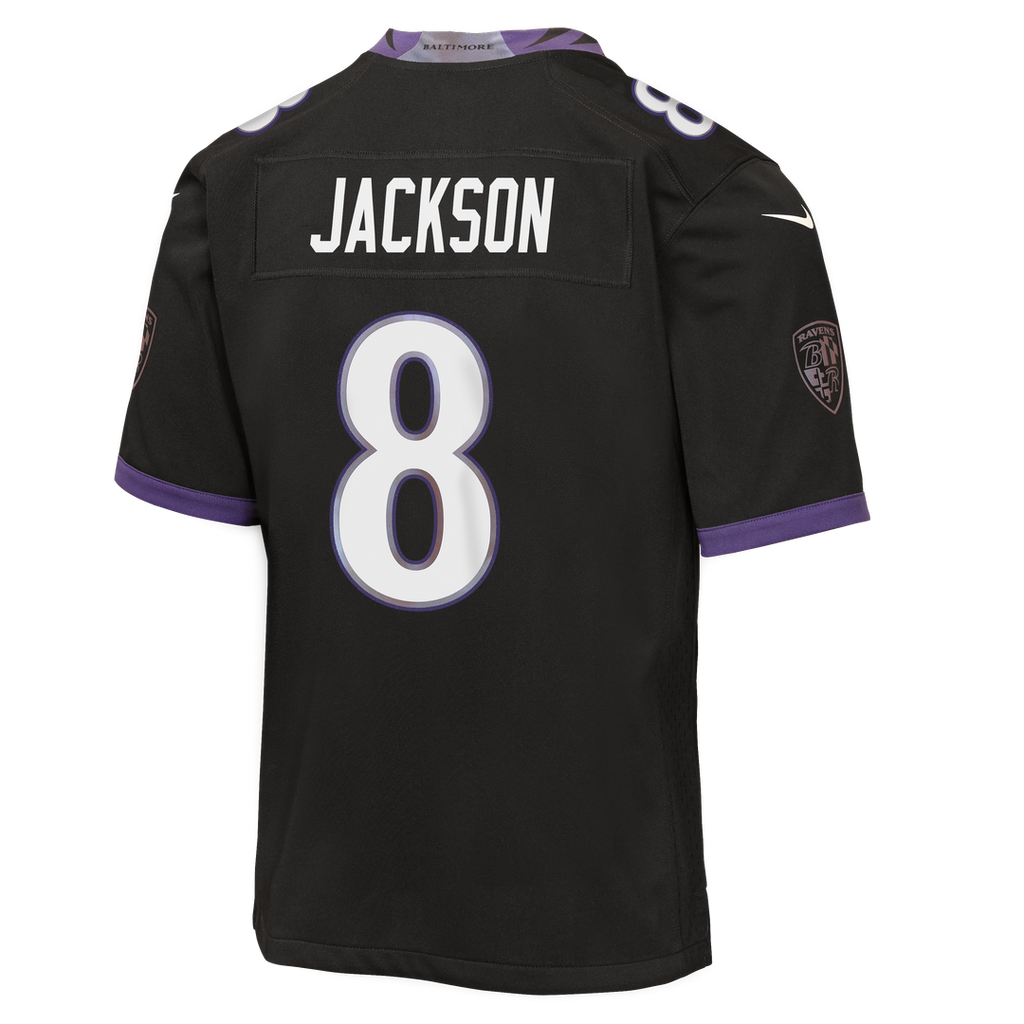 Lamar Jackson Baltimore Ravens Nike Youth Alternate Game Jersey - Black