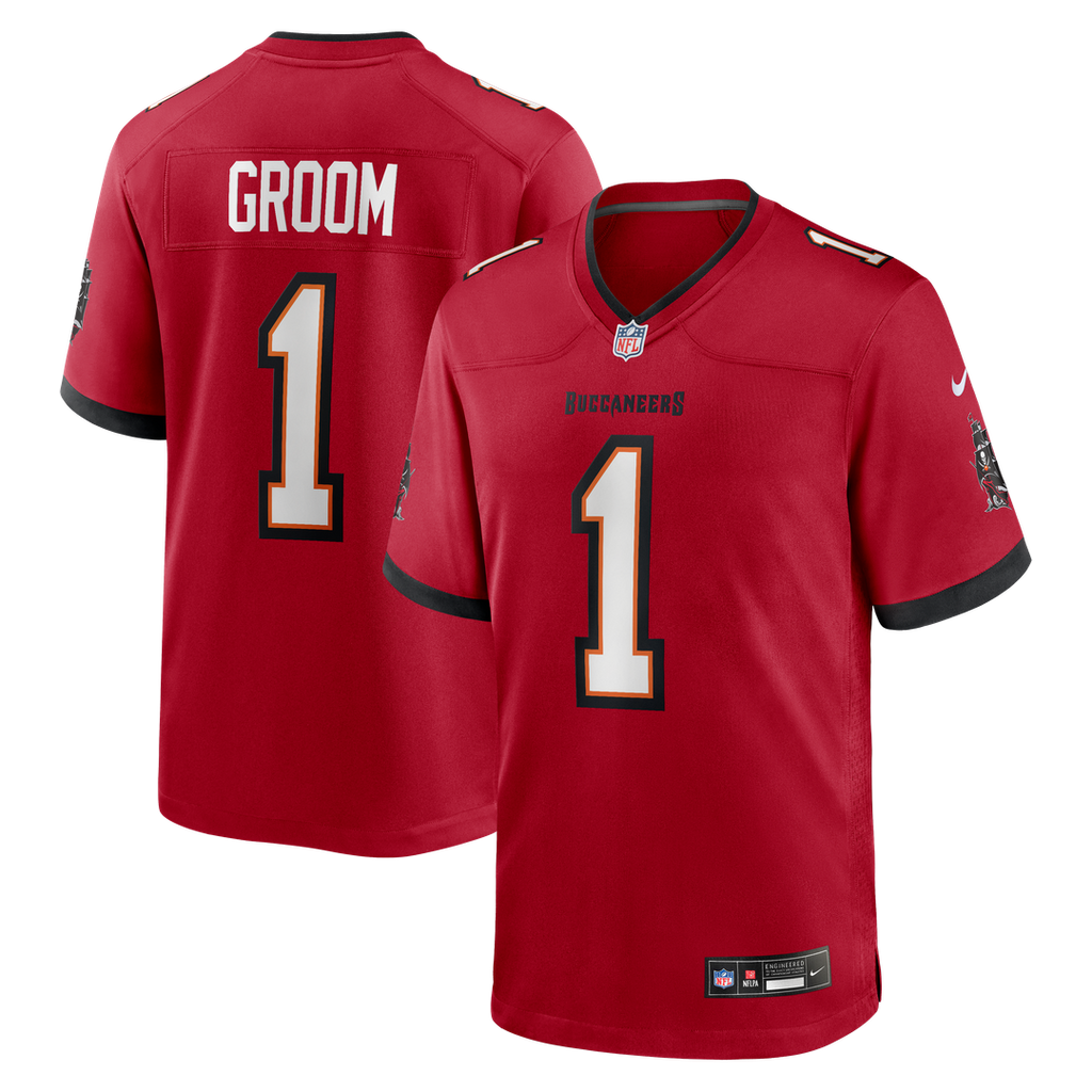 Number 1 Groom Tampa Bay Buccaneers Nike Game Jersey - Red