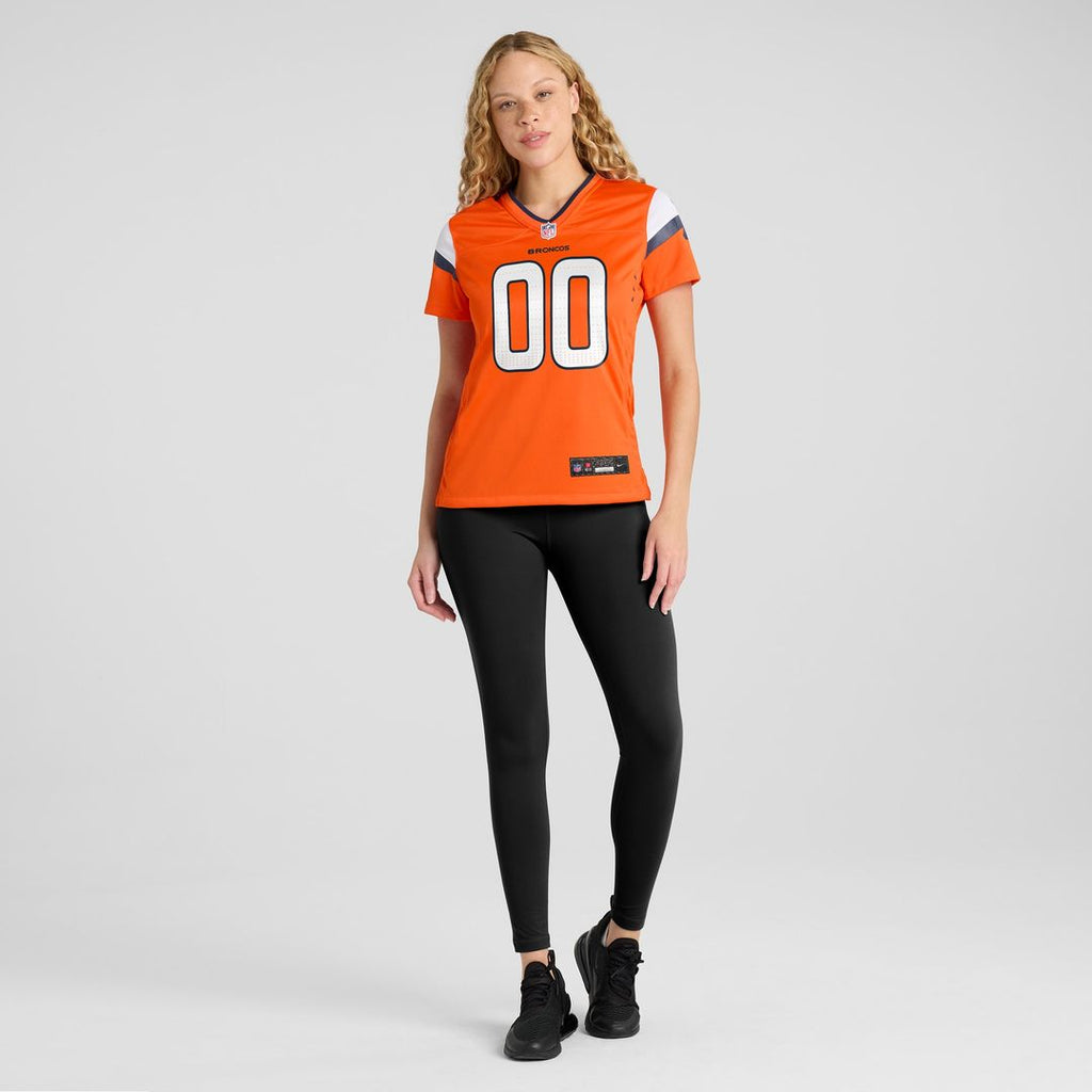 Denver Broncos Nike Women's Team Custom Game Jersey  - Orange