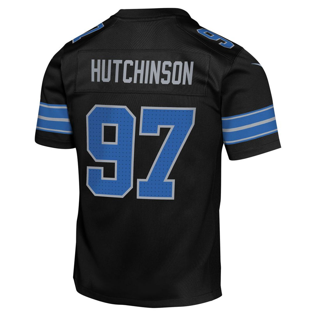 Aidan Hutchinson Detroit Lions Nike Youth Game Jersey - Black