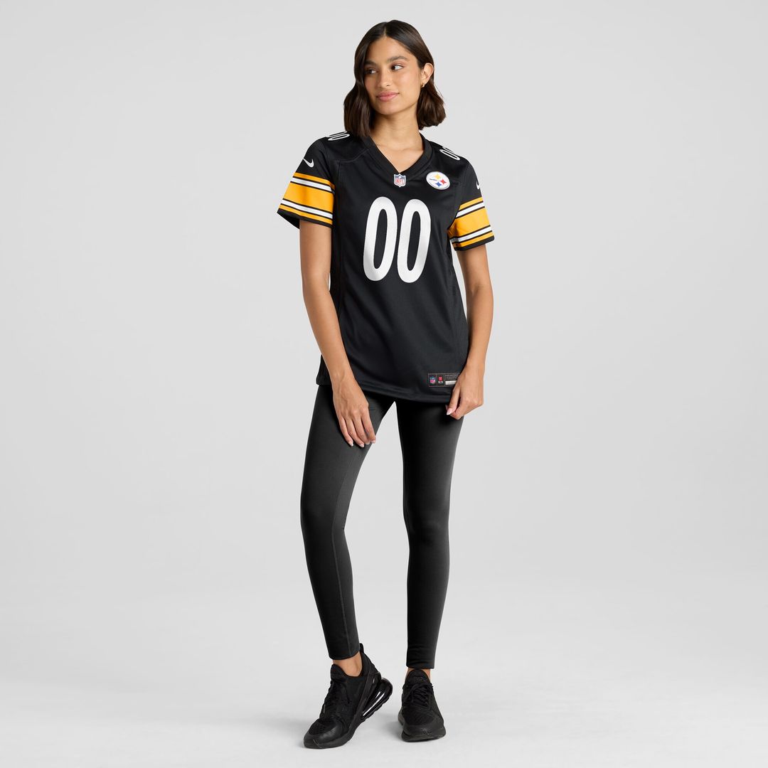 Pittsburgh Steelers Nike Women's Custom Game Jersey - Black