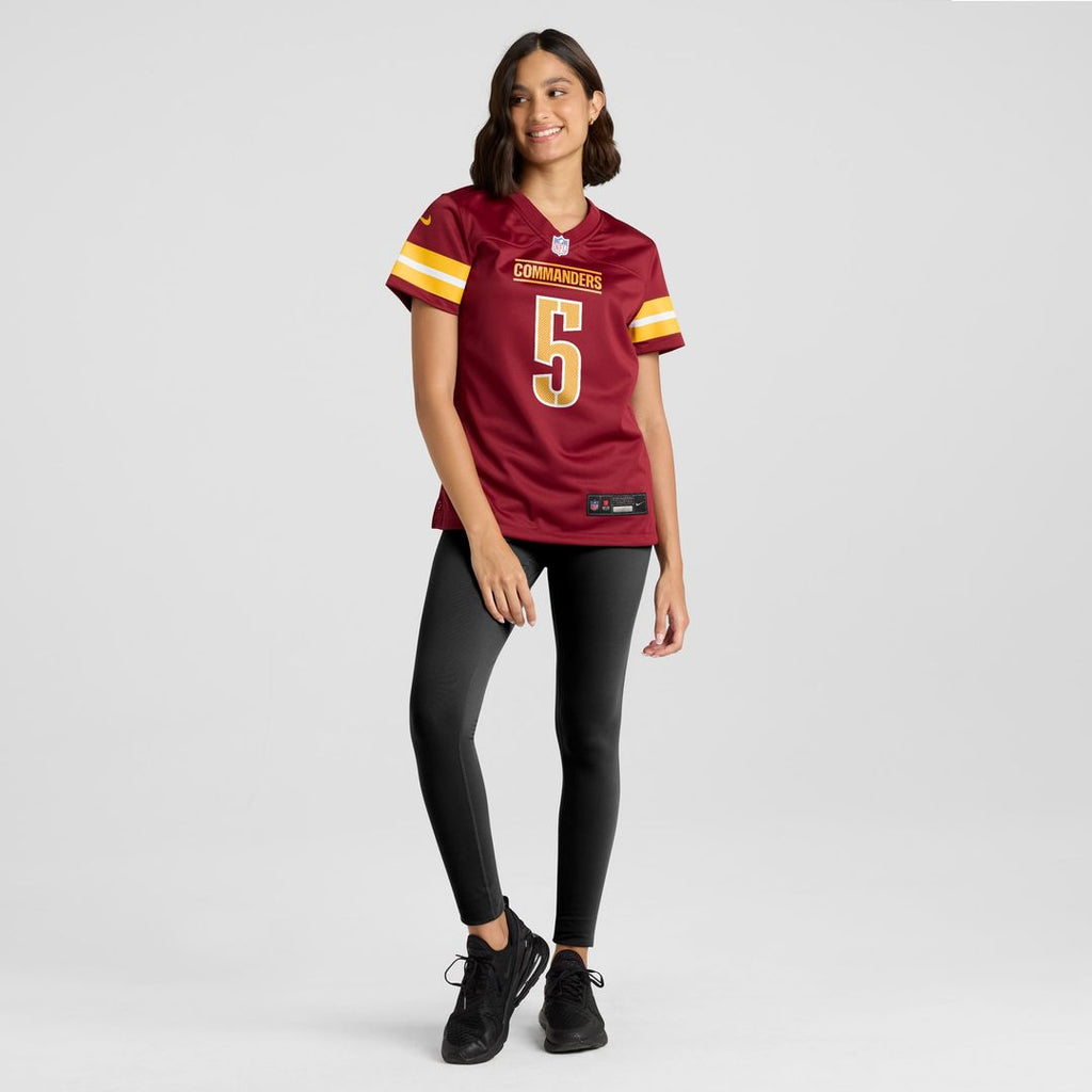 Jayden Daniels Washington Commanders Nike Women's Alternate Game Player Jersey - Black
